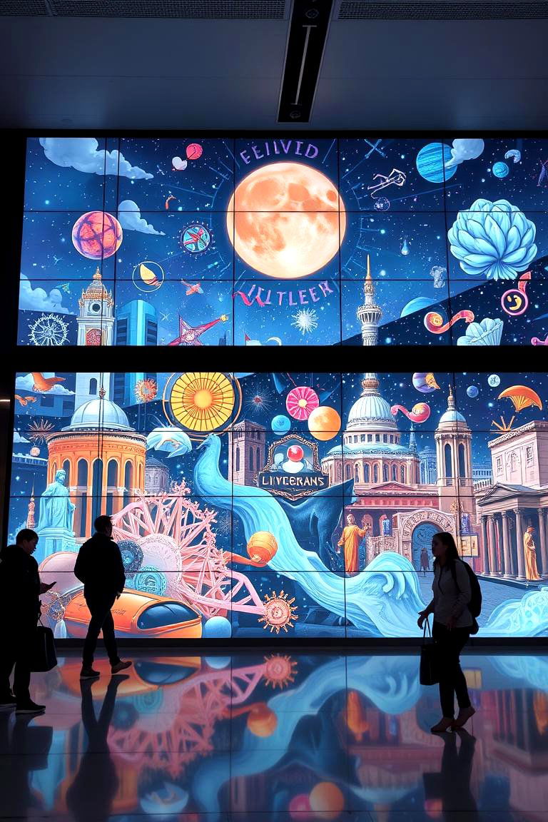 Dynamic Digital Murals - 24 Library Murals