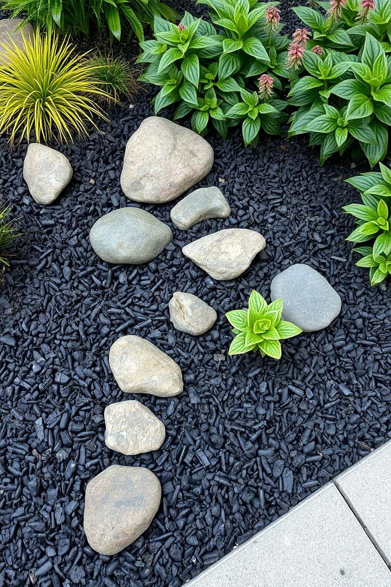Dynamic Garden Texture Mix - 24 Black Mulch Landscaping Ideas