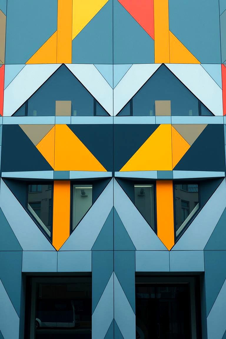 Dynamic Geometric Siding - 24 Two-tone Siding Designs
