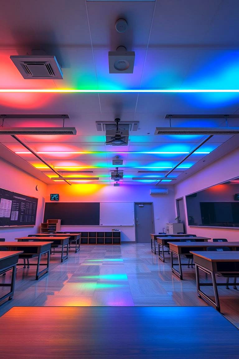 Dynamic Lighting Installations - 24 Classroom Lighting Ideas