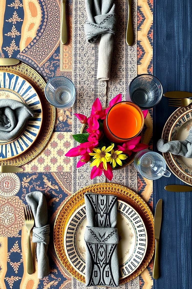 Dynamic Mix and Match Table Setting - 24 Table Setting Ideas