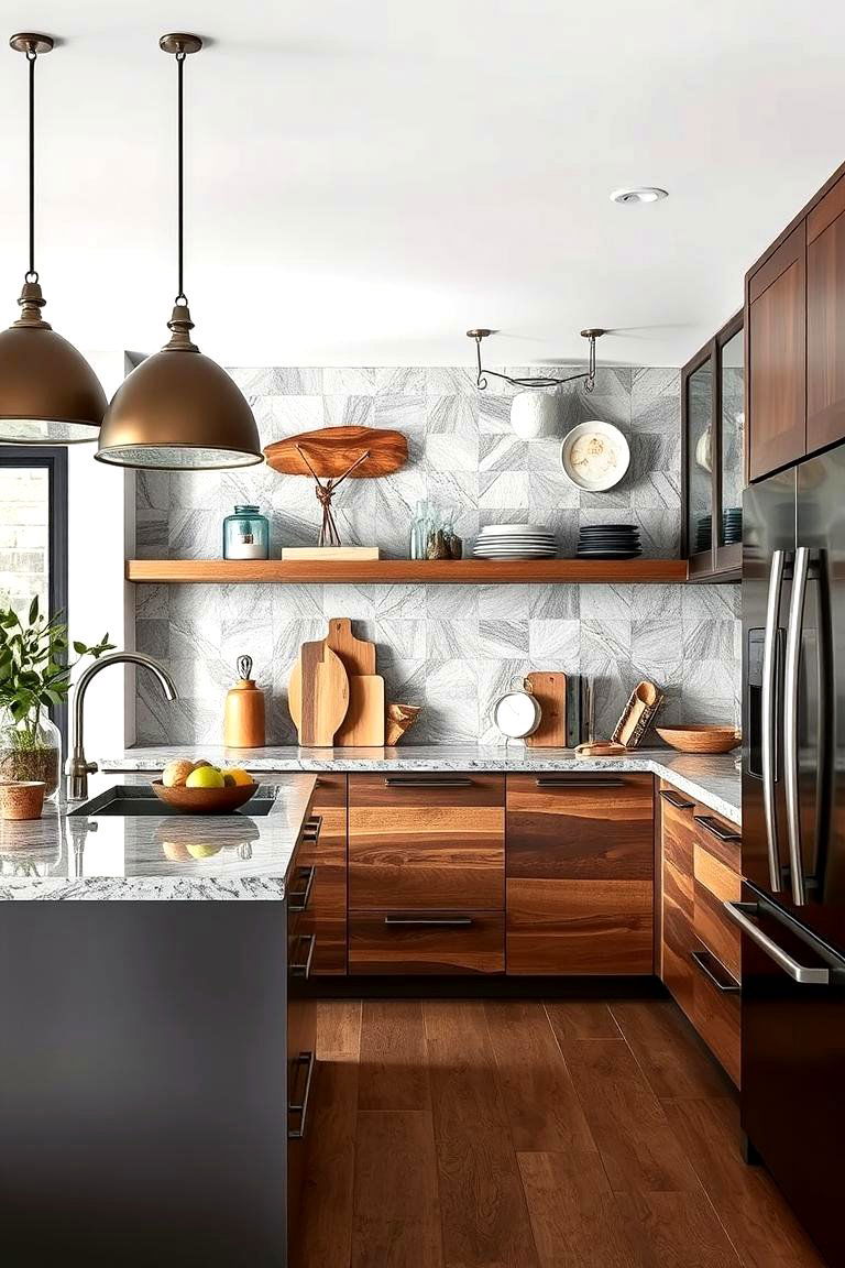 Dynamic Mixed Materials - 24 Dream Kitchen Ideas