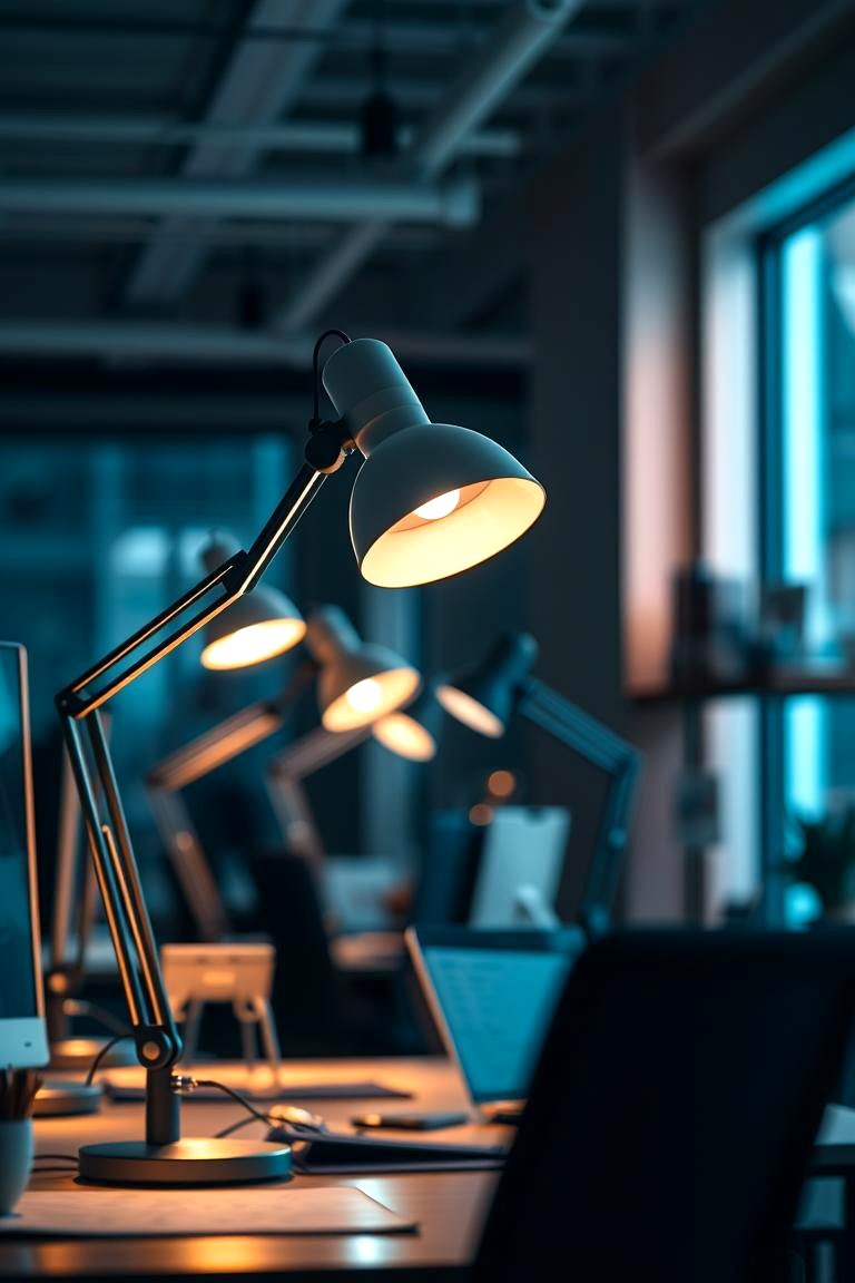 Dynamic Office Lighting Options - 24 Home Office Ideas for Her