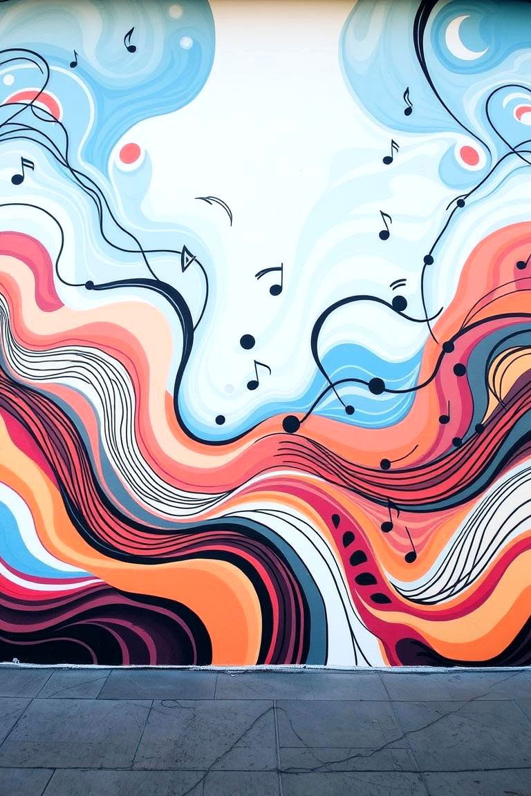 Dynamic Rhythm Mural - 24 Texas Murals