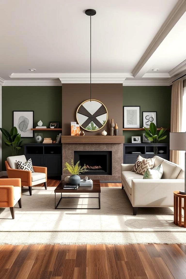 Dynamic Sage Fusion - 24 Sage Green Living Room Ideas