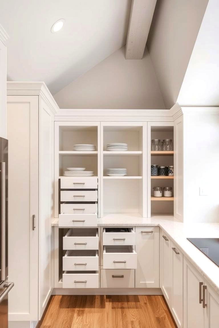 Dynamic Storage Solutions in Sloped Ceilings - 24 Sloped Ceiling Kitchen Ideas