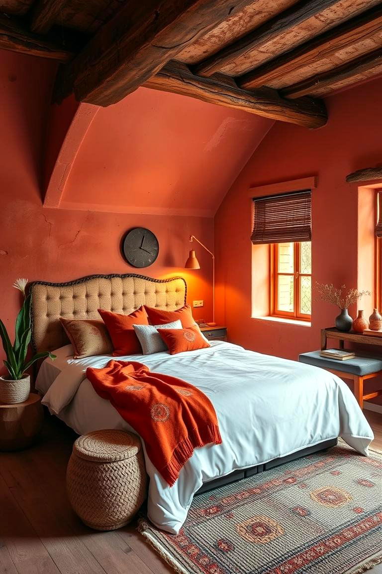 Dynamic Terracotta Touch - 24 Bedroom Paint Colors