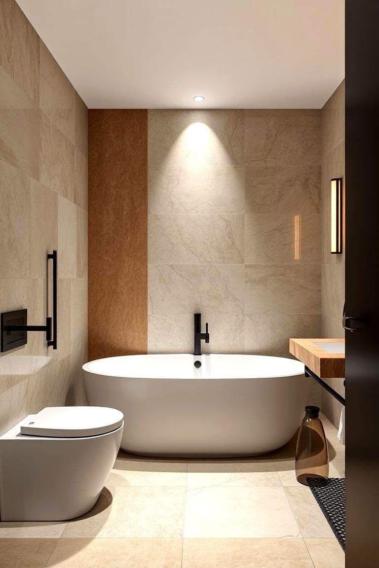 Dynamic Texture - 24 Travertine Tile Bathroom Ideas