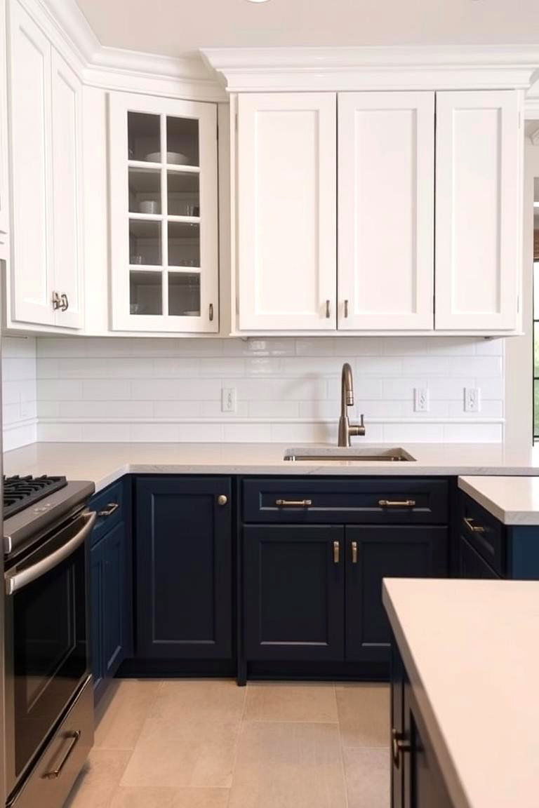 Dynamic Two Tone Contrast - 24 Kitchen Color Ideas