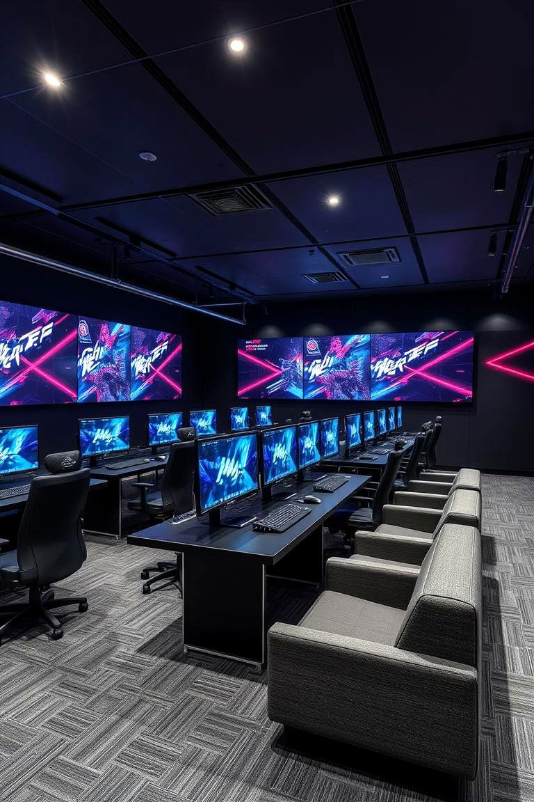 E Sports Training Arena - 24 Basement Game Room Ideas
