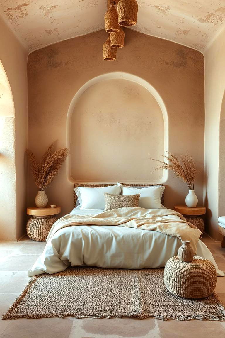 Earth Toned Harmony - 24 Greek Bedroom Design Ideas