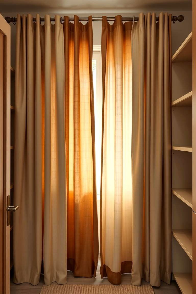Earth Toned Neutrals - 24 closet curtain ideas