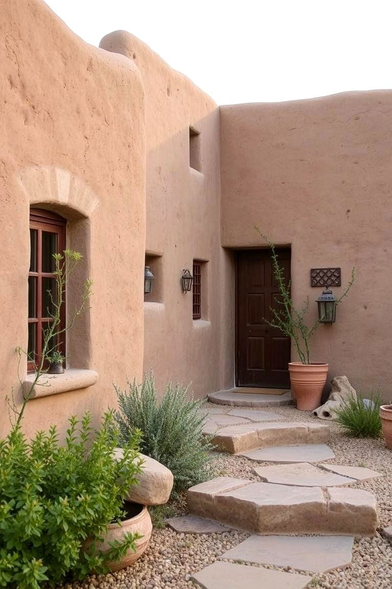 Earthy Adobe Exteriors - 24 spanish bungalow exterior ideas