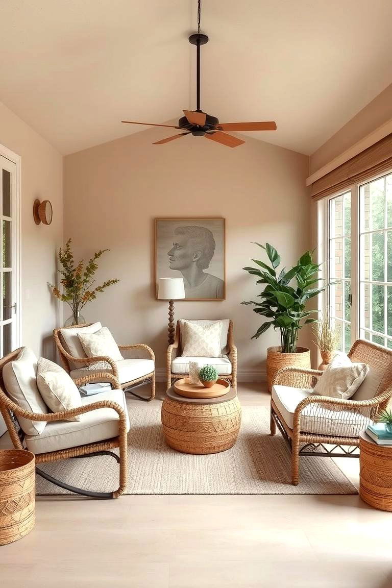 Earthy Beige Harmony - 24 Sunroom Color Ideas