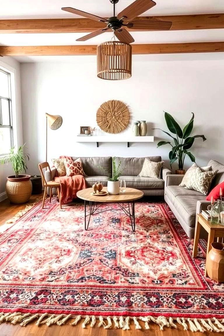 Earthy Bohemian Rugs - 24 Boho Decor Ideas