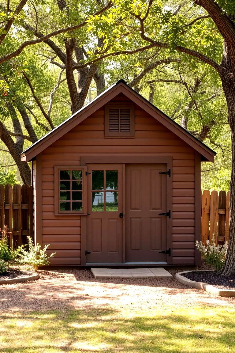 Earthy Brown - 24 Shed Color Ideas