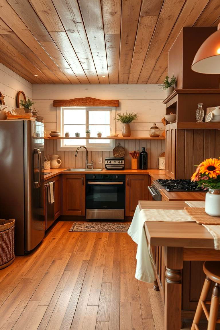 Earthy Brown Appliances for Cozy Charm - 24 Kitchen With Colored Appliances Ideas