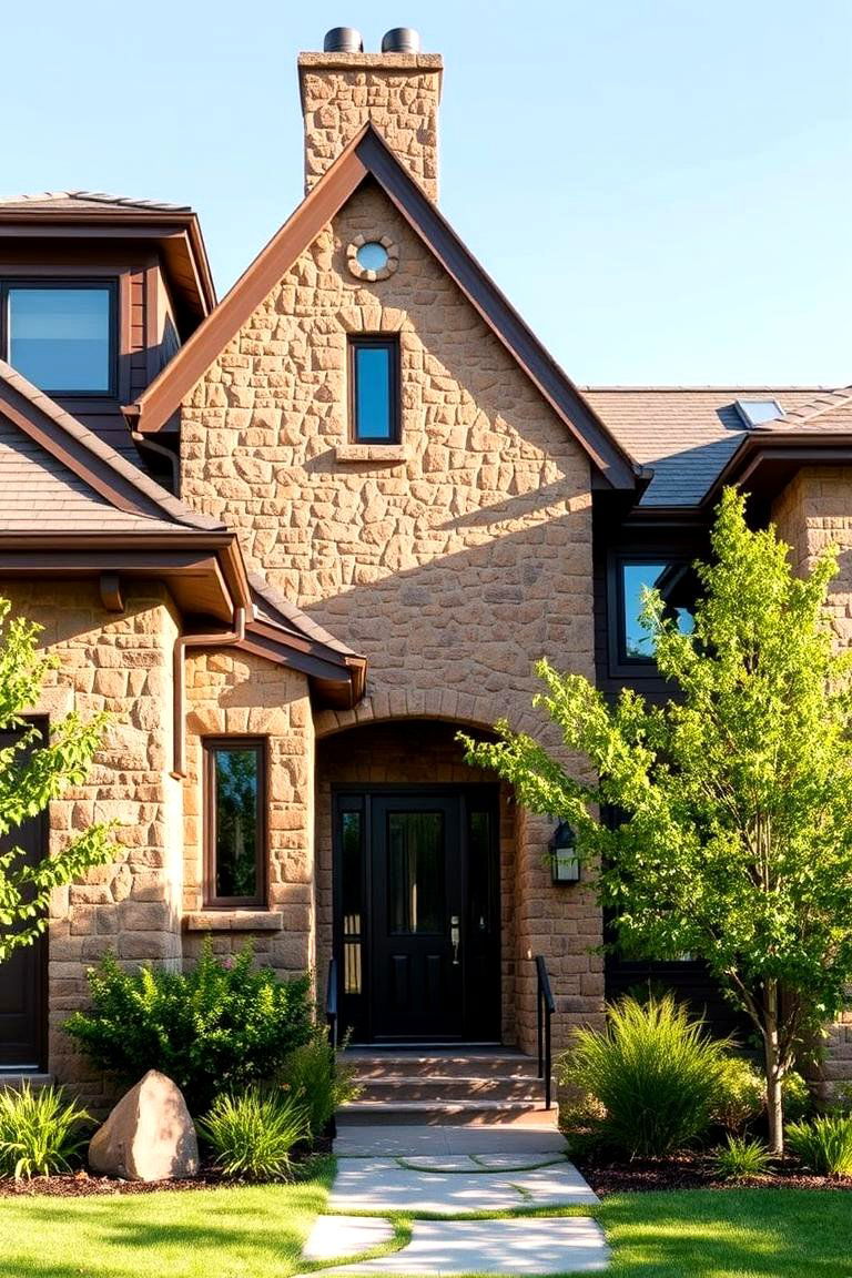 Earthy Chestnut Brown - 24 Brown Exterior House Colors