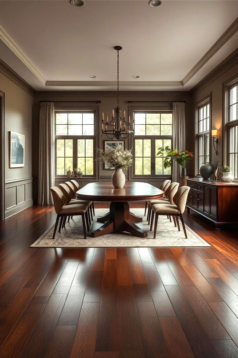 Earthy Coffee Brown - 24 Wood Floor Colors