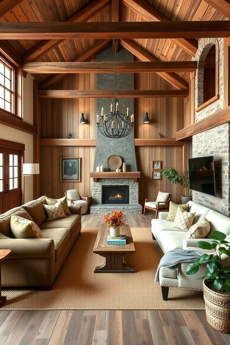 Earthy Color Palette - 24 Rustic Barndominium Interior Design Ideas