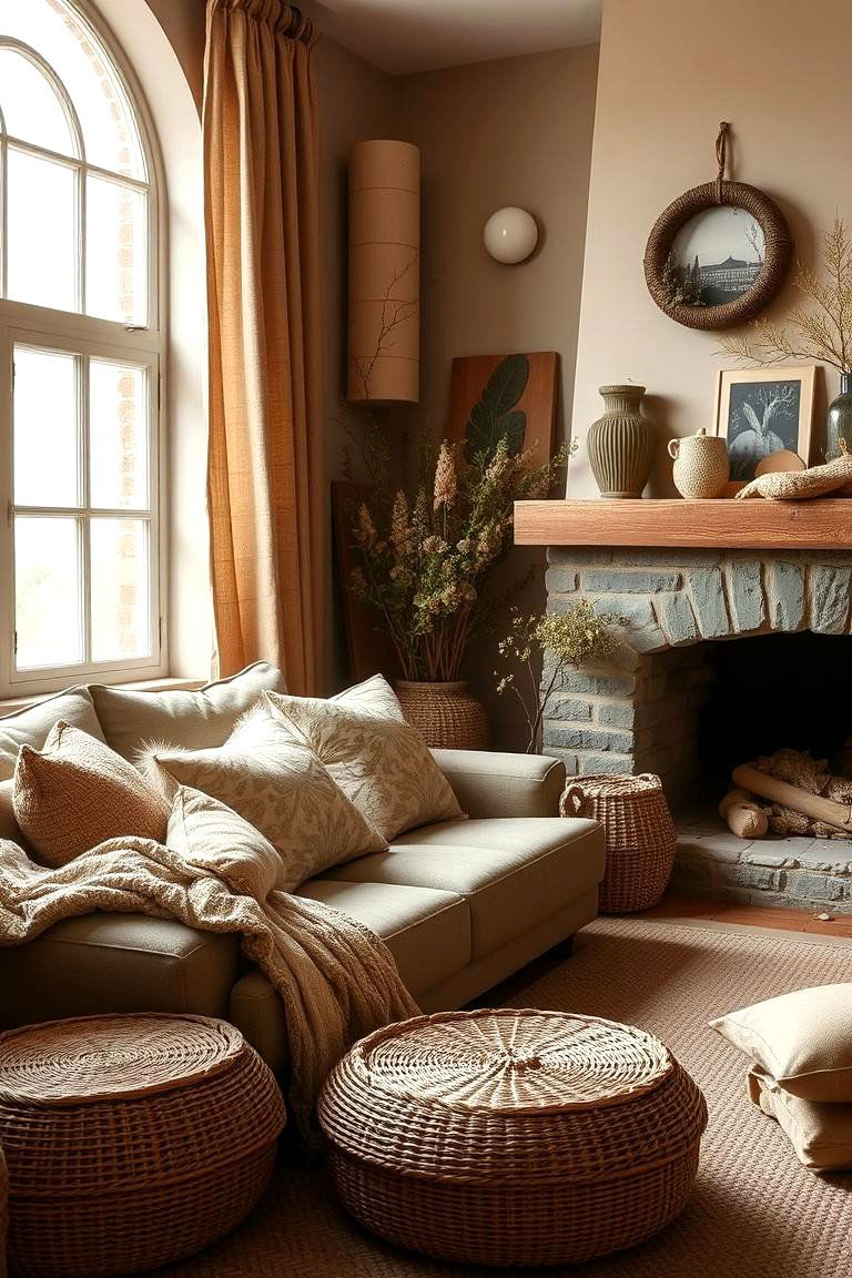 Earthy Color Schemes for Warmth - 24 Prairie-style Interior Design Ideas