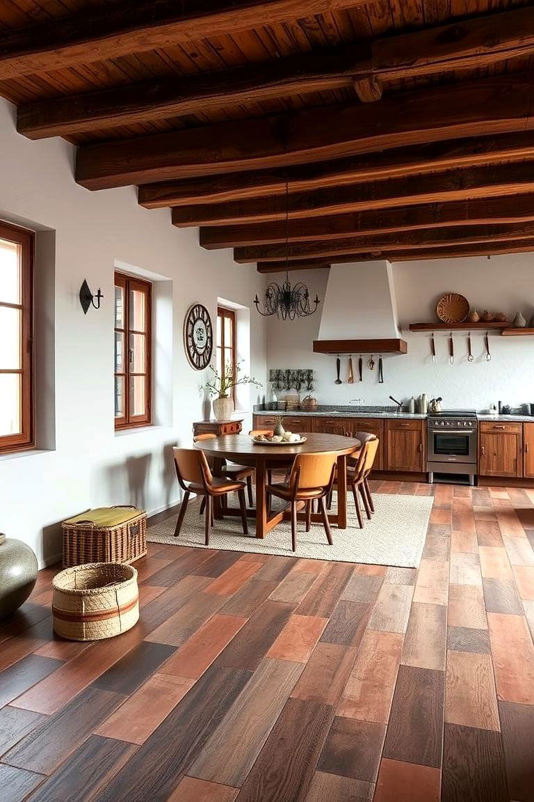 Earthy Flooring Options - 24 Rustic Living Room Ideas