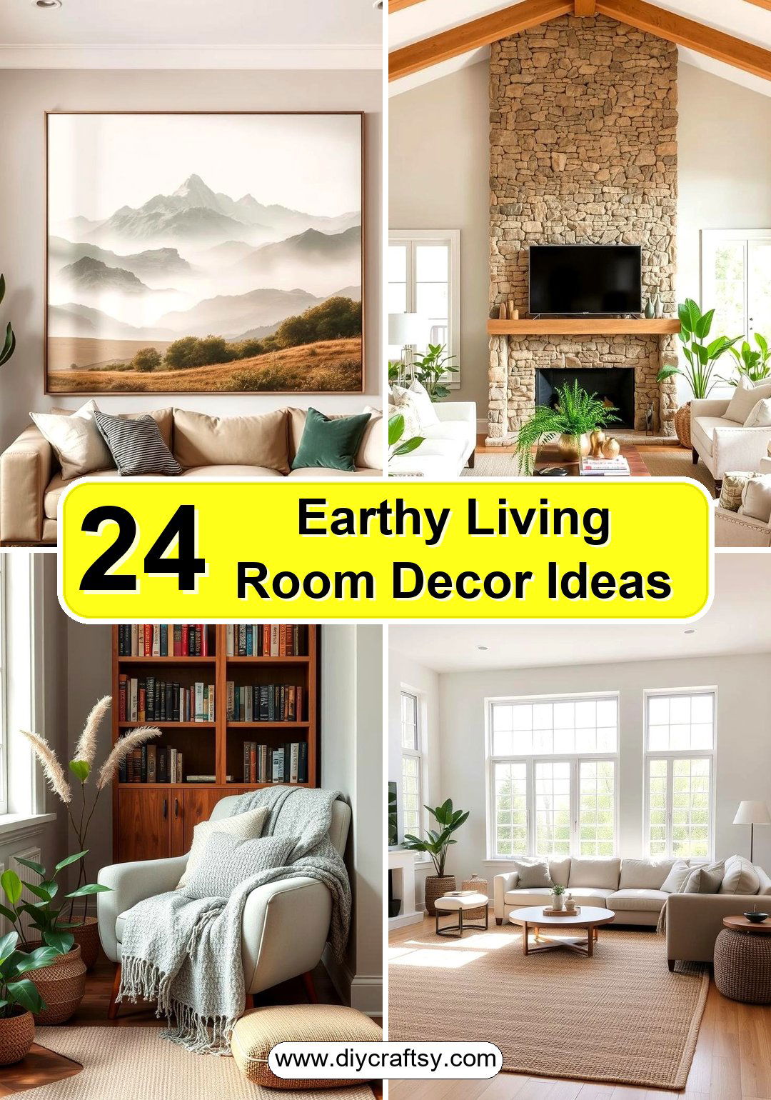 Earthy Living Room Decor Ideas