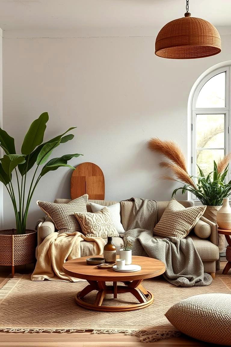 Earthy Neutral Boho Palette - 24 Grey Boho Bedroom Ideas