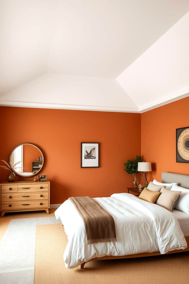 Earthy Orange Palette - 24 Orange Bedroom Ideas