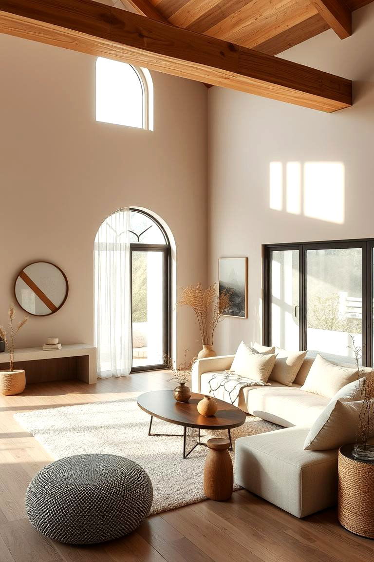 Earthy Palette Serenity - 24 Primitive Living Room Ideas
