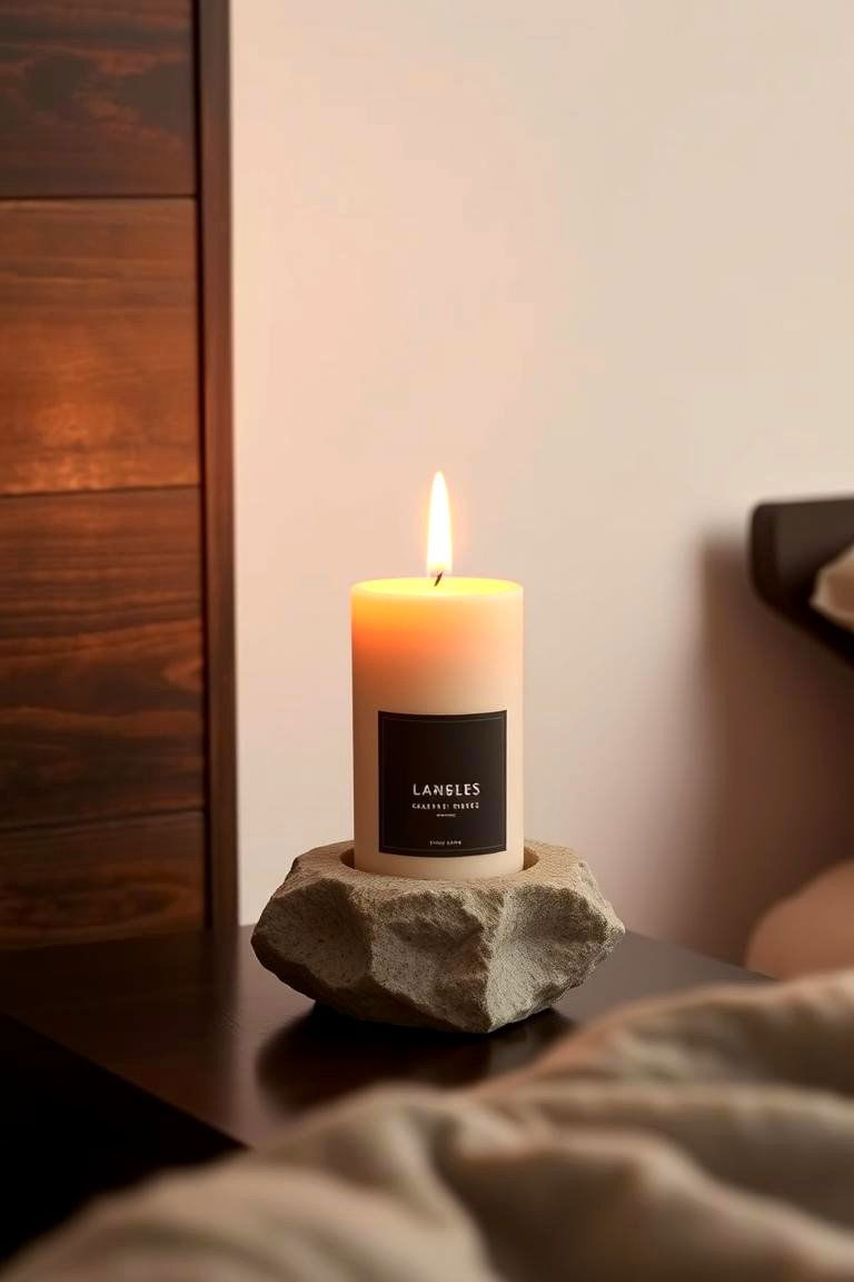 Earthy Scented Candles for a Relaxing Atmosphere - 24 earthy bedroom ideas