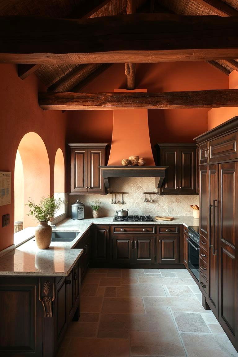 Earthy Terracotta Warmth - 24 Kitchen Color Ideas