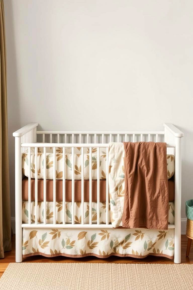 Earthy Tone Bedding - 24 Woodland Nursery Ideas