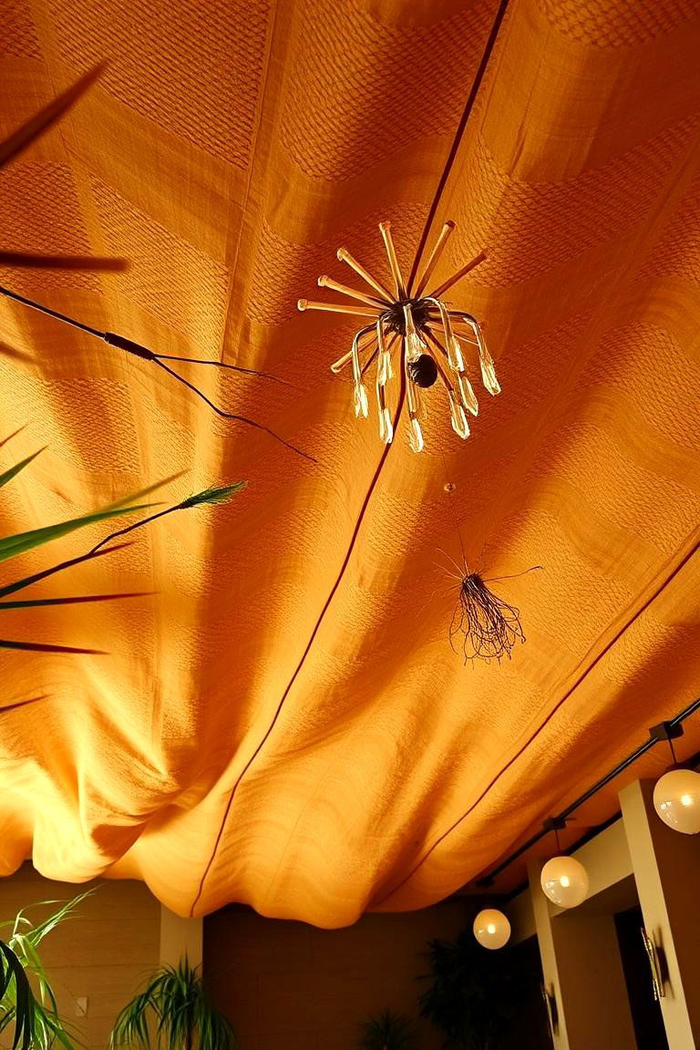Earthy Tone Ceiling - 24 Ceiling Paint Ideas
