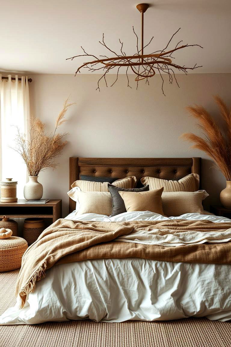 Earthy Tones and Textures - 24 Western Bedroom Ideas