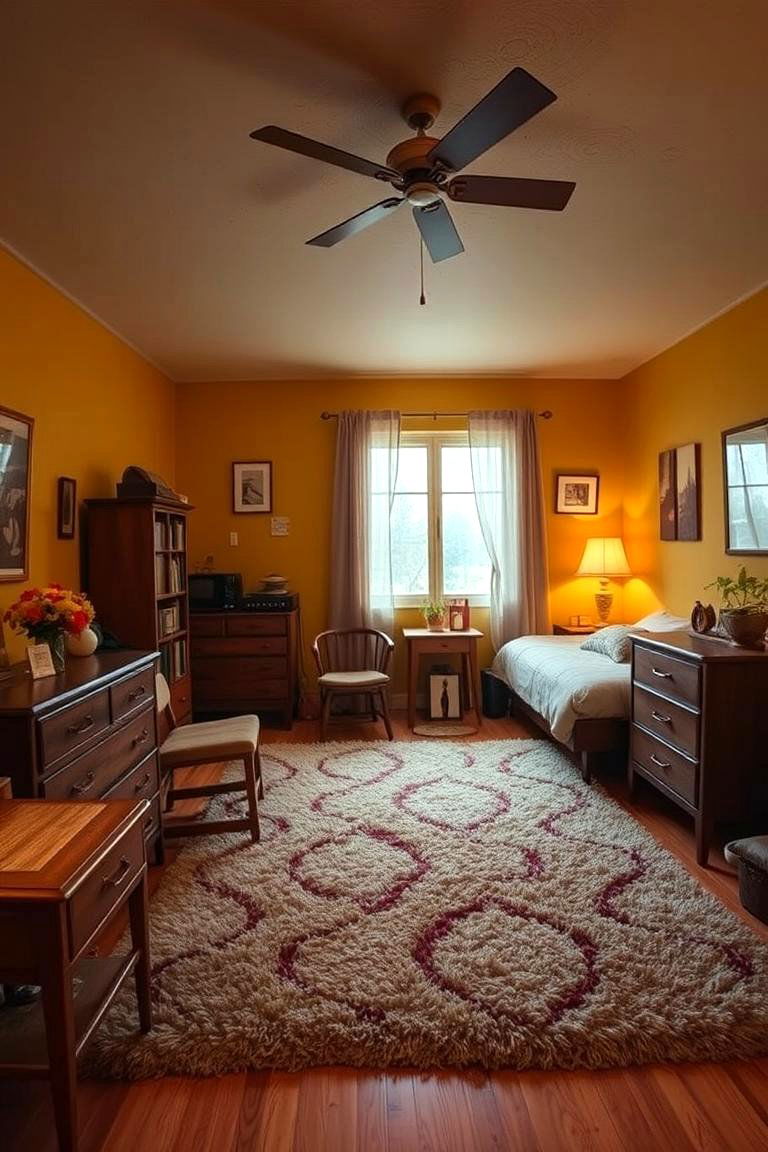 Earthy Tones and Warm Hues - 24 70s Bedroom Decor Ideas