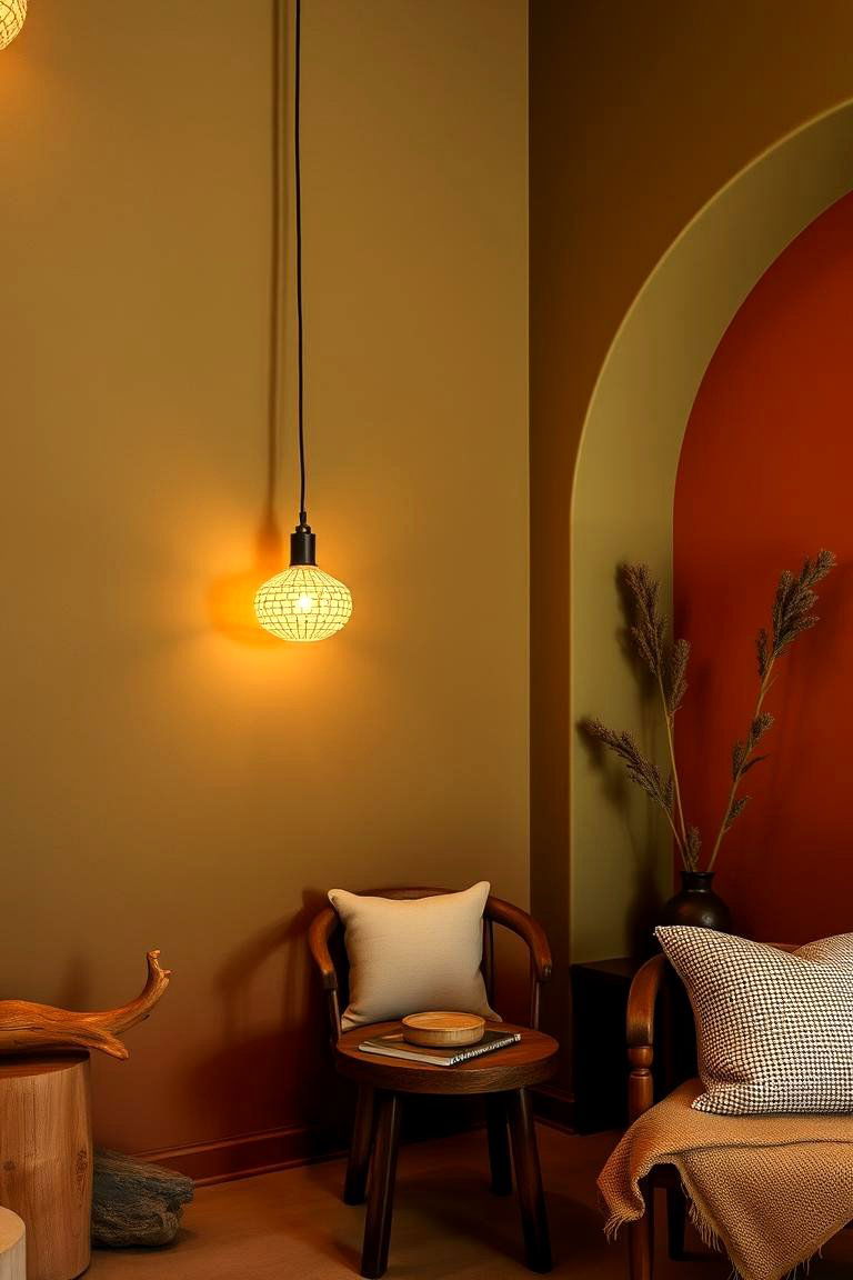 Earthy Tones with Soft Lighting - 24 Neutral Bedroom Ideas