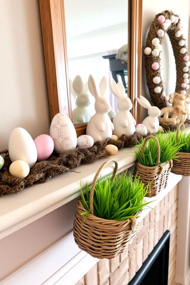 Easter Themed Decor - 24 Spring Mantel Decor Ideas