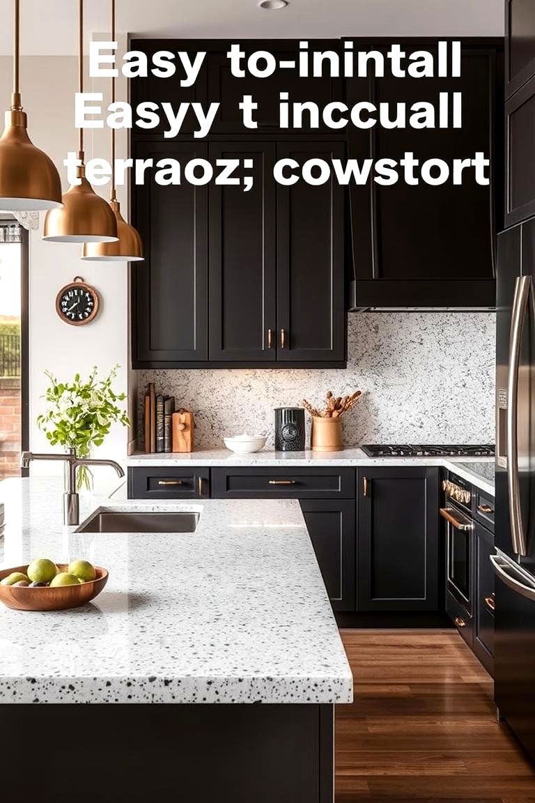 Easy Installation and Versatility - 24 Terrazzo Kitchen Countertops