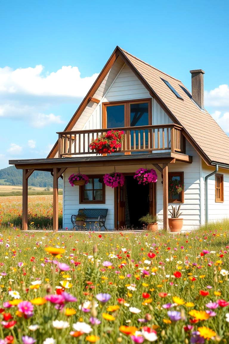 Easy Maintenance - 24 a Frame House With Balcony