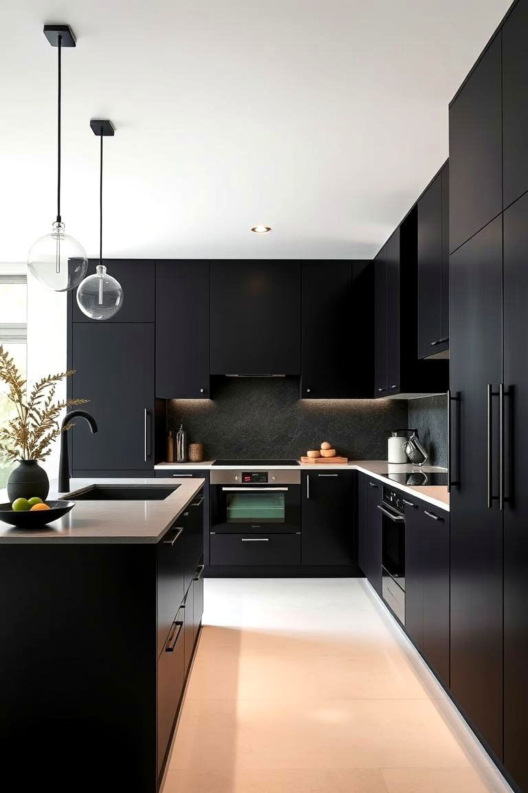Easy to Integrate with Other Features - 24 Floor to Ceiling Kitchen Cabinets