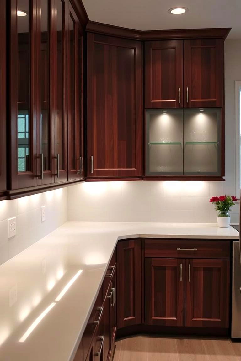 Easy to Maintain and Clean - 24 Natural Cherry Kitchen Cabinets