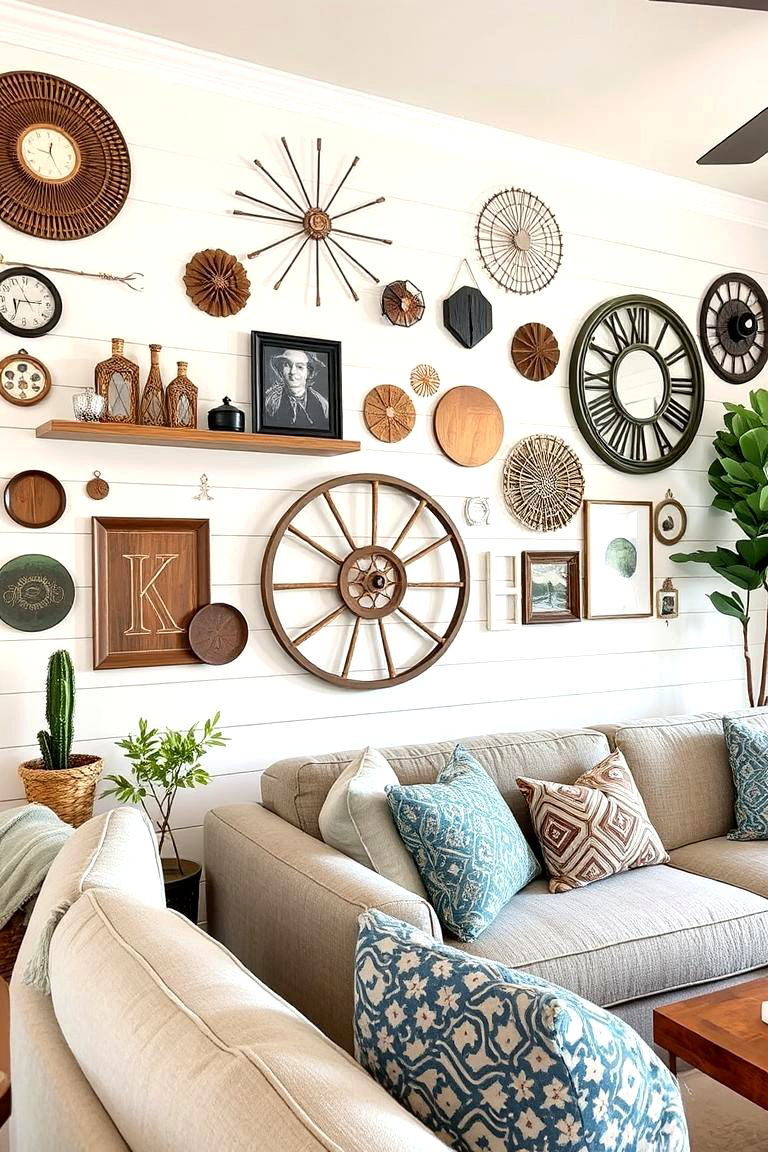 Eclectic Accents Fusion - 24 shiplap accent wall ideas