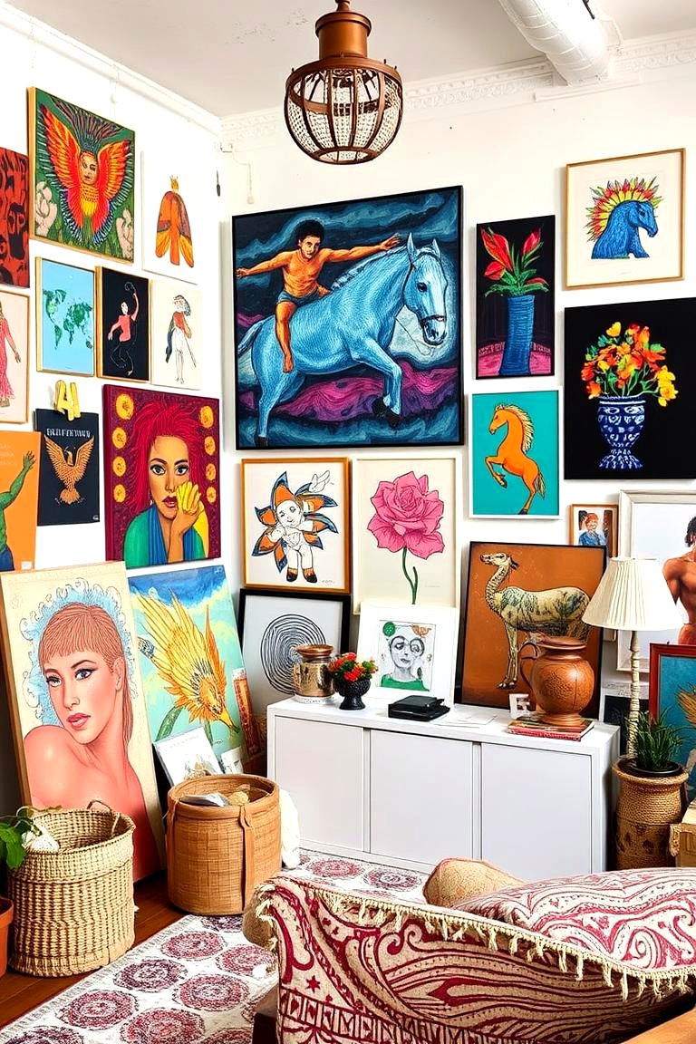 Eclectic Art Gallery Room - 24 Room Decorating Ideas
