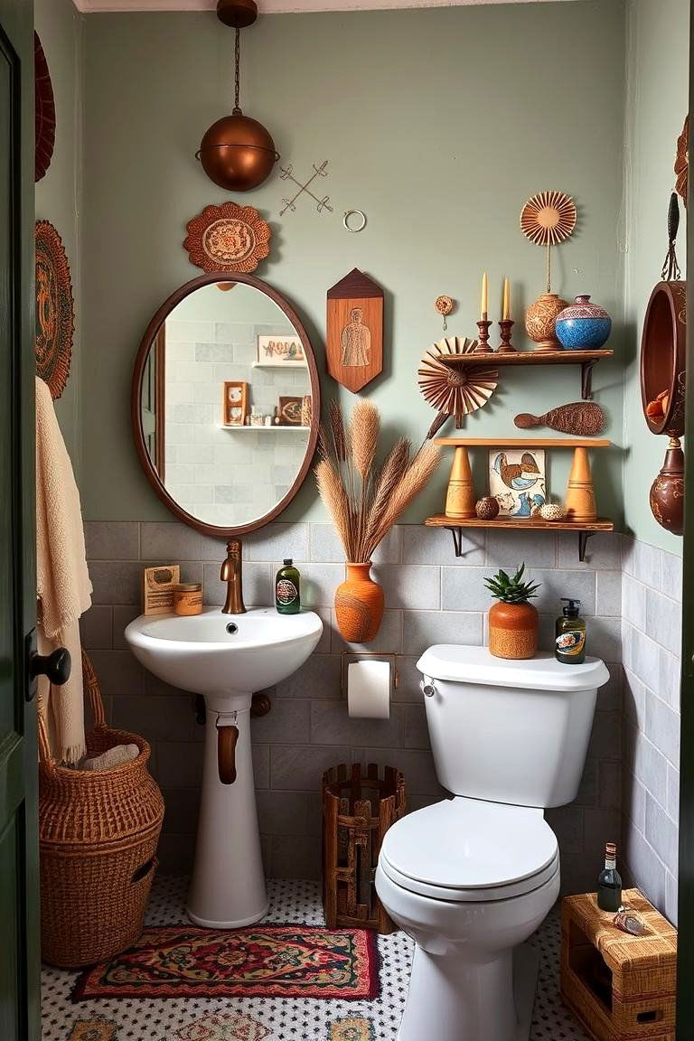Eclectic Artisan Details - 24 Mexican Bathroom Ideas