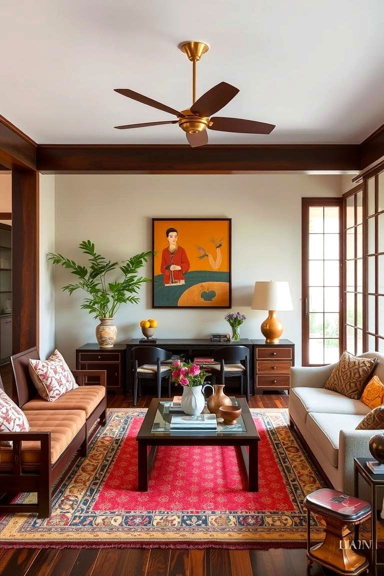 Eclectic Asian Fusion - 24 Asian Living Room Ideas