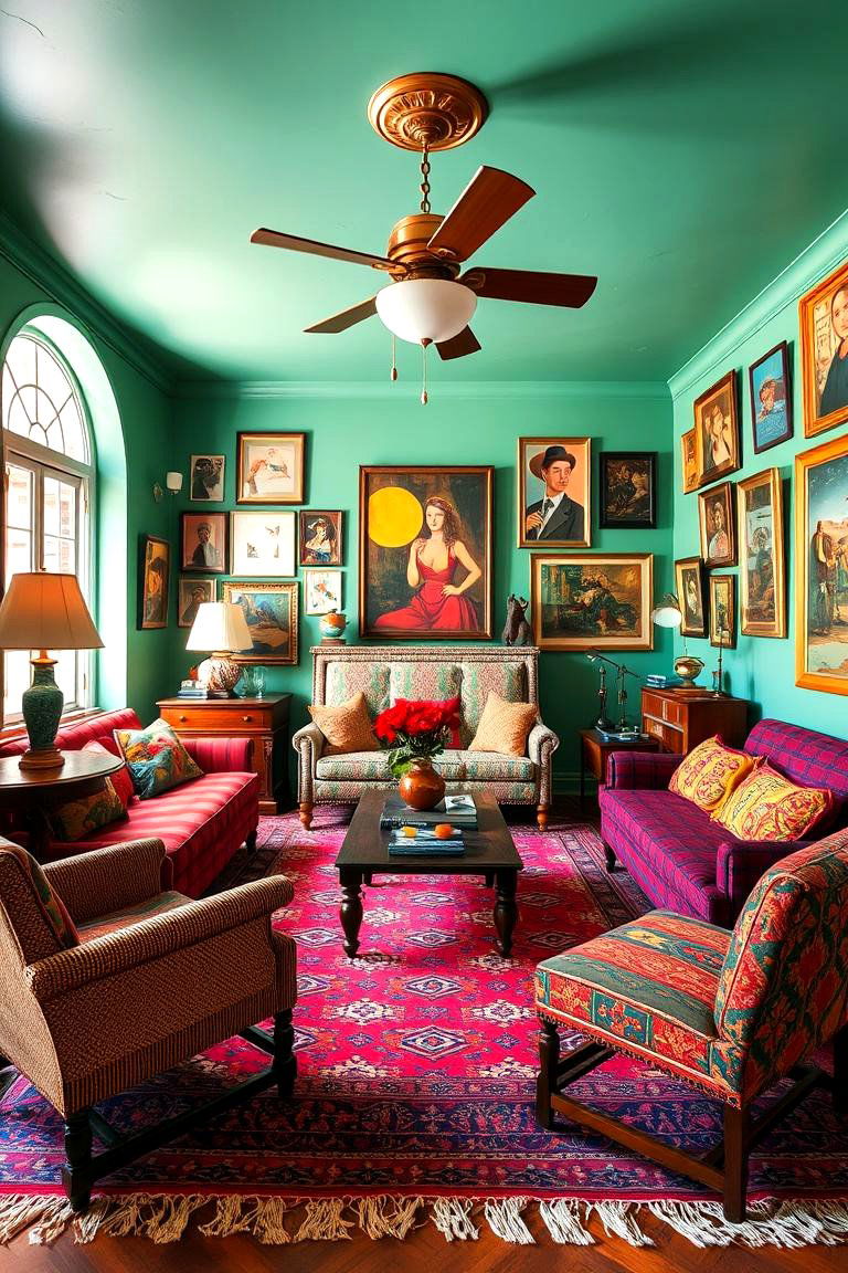Eclectic Bohemian Cigar Space - 24 Cigar Room Ideas