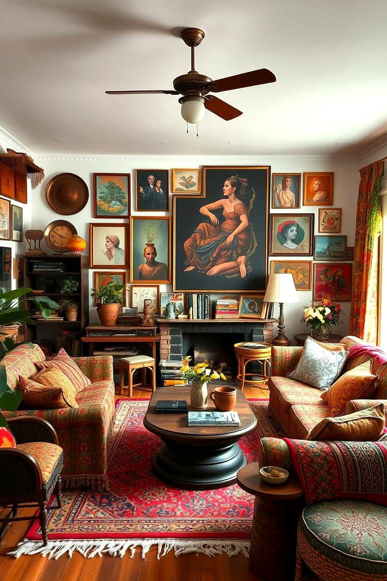 Eclectic Bohemian Mix - 24 Condo Living Room Ideas