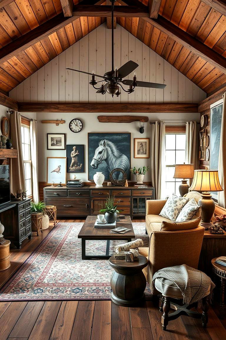 Eclectic Cabin Touch - 24 Cabin Bedroom Ideas