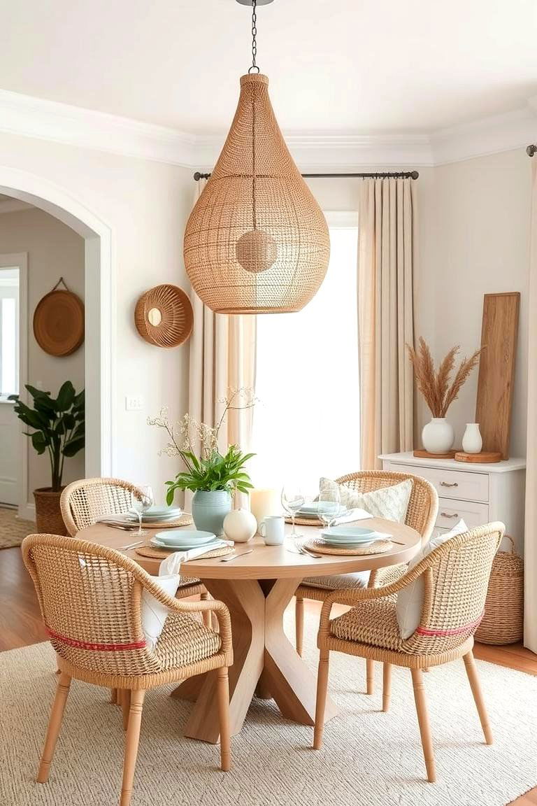 Eclectic Dining Room in Neutrals - 24 Eclectic Dining Room Ideas